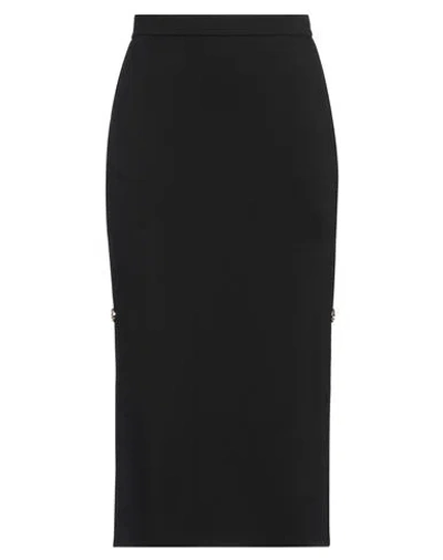 Pinko Woman Midi Skirt Black Size 12 Viscose, Polyamide, Elastane