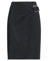 Pinko Woman Midi Skirt Black Size 2 Cotton, Elastane