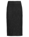 Pinko Woman Midi Skirt Black Size 4 Polyamide, Viscose, Elastane, Cotton In Black