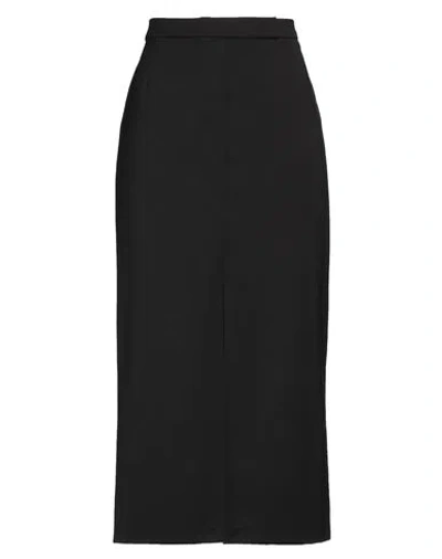 Pinko Woman Midi Skirt Black Size 6 Wool, Polyester, Elastane