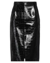 Pinko Woman Midi Skirt Black Size 8 Polyester, Polyurethane In Black