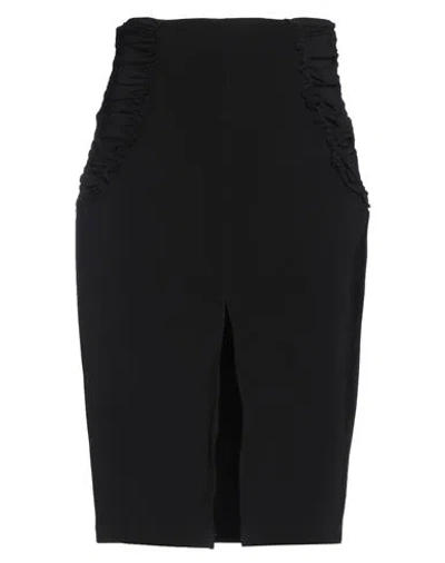 Pinko Woman Midi Skirt Black Size 8 Viscose, Polyamide, Elastane