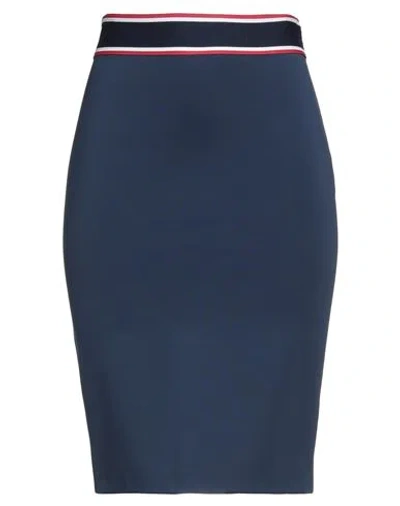Pinko Woman Midi Skirt Blue Size 8 Viscose, Polyamide, Elastane