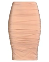 Pinko Woman Midi Skirt Blush Size S Viscose, Elastane In Brown
