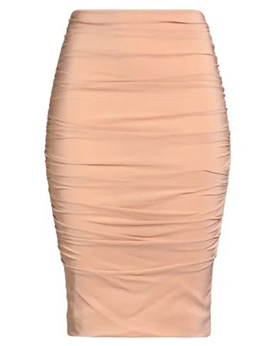 Pinko Woman Midi Skirt Blush Size S Viscose, Elastane