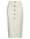 Pinko Woman Midi Skirt Ivory Size 8 Viscose, Polyamide, Elastane In White