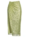 Pinko Woman Midi Skirt Light Green Size 4 Polyester, Elastomultiester In Green