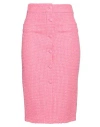 Pinko Woman Midi Skirt Magenta Size 6 Cotton, Acrylic, Polyamide In Magenta