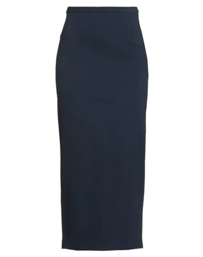 Pinko Woman Midi Skirt Midnight Blue Size 6 Viscose, Nylon, Elastane