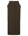 Pinko Longuette Skirt High-waisted Front Split In Brown