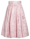 Pinko Woman Midi Skirt Pink Size 10 Polyester, Metallic Fiber, Viscose, Polyamide