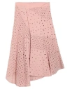 Pinko Woman Midi Skirt Pink Size 10 Cotton In Pink