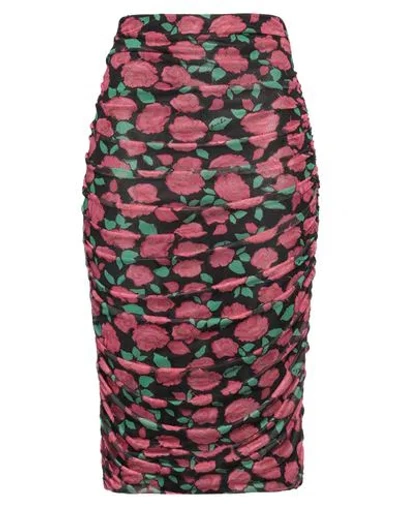 Pinko Woman Midi Skirt Pink Size L Polyester, Elastane
