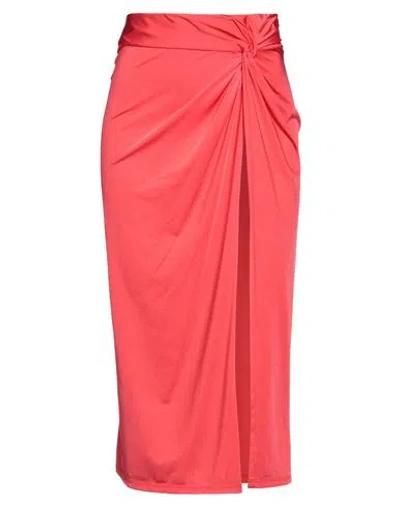 Pinko Woman Midi Skirt Red Size S Polyamide, Elastane