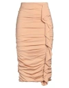 Pinko Woman Midi Skirt Sand Size S Viscose, Elastane In Beige
