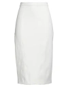 Pinko Woman Midi Skirt White Size 6 Polyester, Elastane