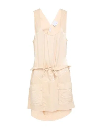 Pinko Woman Mini Dress Beige Size 8 Cotton, Elastane, Viscose, Lyocell In Neutral