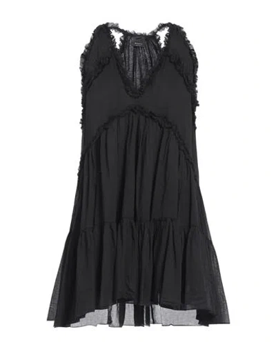 Pinko Woman Mini Dress Black Size 10 Cotton