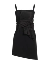 Pinko Woman Mini Dress Black Size 10 Polyester, Elastane In Black