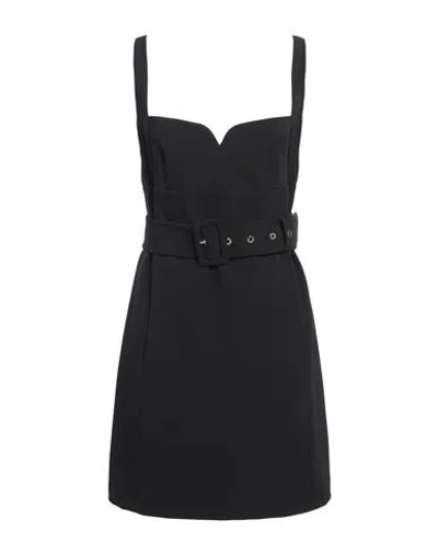 Pinko Woman Mini Dress Black Size 6 Polyester, Elastane