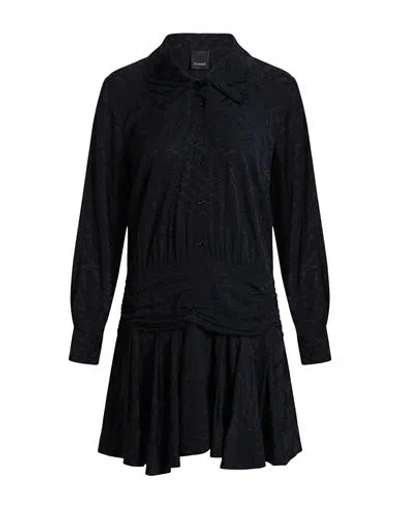 Pinko Woman Mini Dress Black Size 2 Acetate, Silk