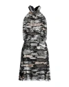 Pinko Black Polyester Dress In Black