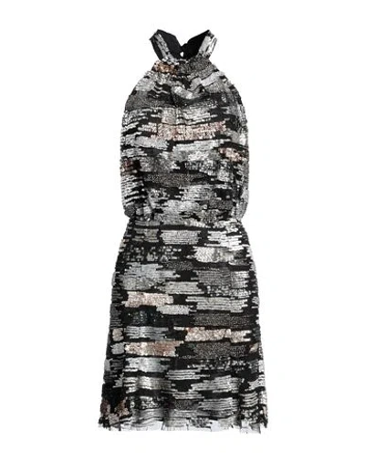 Pinko Woman Mini Dress Black Size 2 Polyester, Polypropylene, Glass