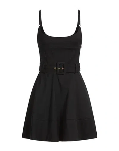 Pinko Woman Mini Dress Black Size 2 Wool, Polyester, Viscose, Elastane