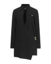 Pinko Arcanine Abito Front Keyhole Wrap Dress In Black