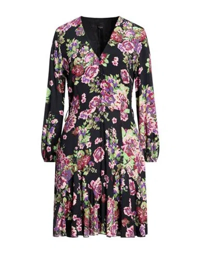 Pinko Woman Short Dress Black Size 6 Viscose