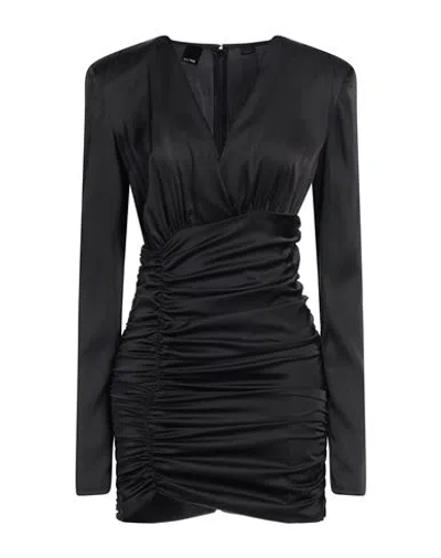 Pinko Woman Mini Dress Black Size 4 Polyester, Elastane