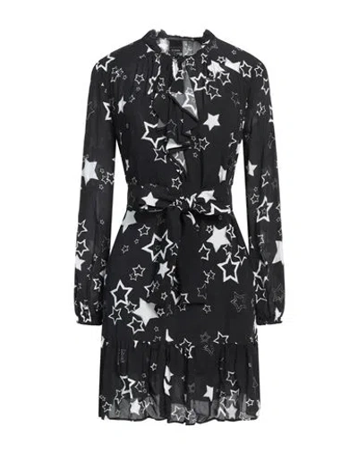 Pinko Woman Mini Dress Black Size 2 Viscose