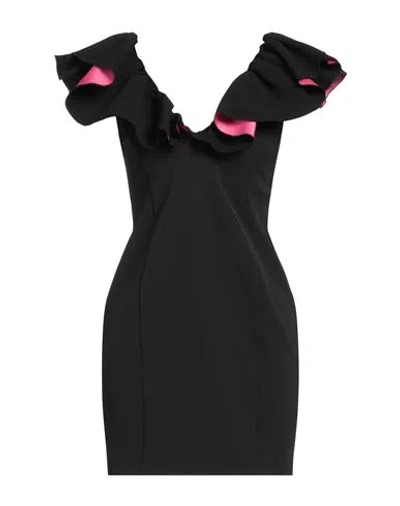 Pinko Woman Mini Dress Black Size 8 Polyester, Elastane
