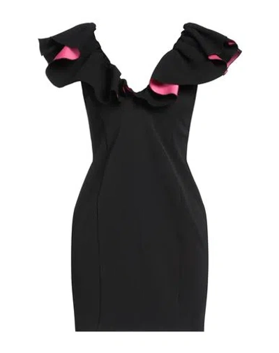 Pinko Woman Mini Dress Black Size 10 Polyester, Elastane