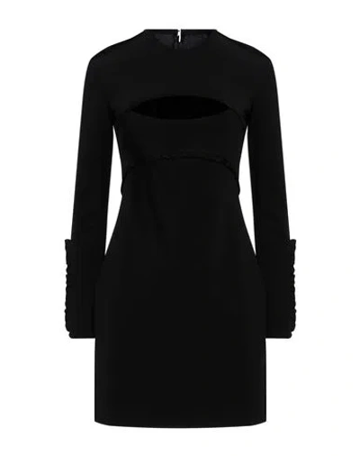 Pinko Woman Mini Dress Black Size 8 Viscose, Polyamide, Elastane, Polyester