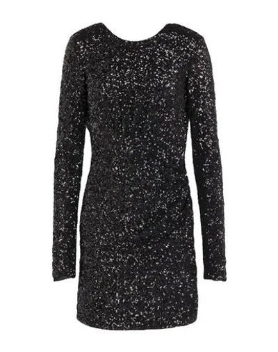 Pinko Woman Mini Dress Black Size L Polyamide, Pvc - Polyvinyl Chloride