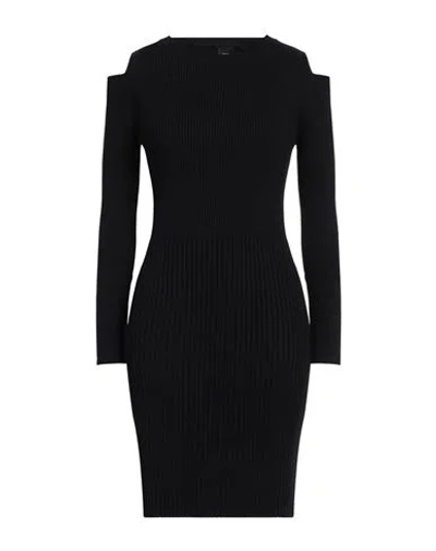 Pinko Woman Mini Dress Black Size L Viscose, Polyester, Polyamide