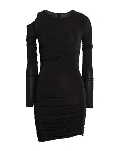 Pinko Woman Mini Dress Black Size M Viscose, Elastane