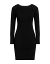 Pinko Woman Mini Dress Black Size M Viscose, Polyamide, Polyester