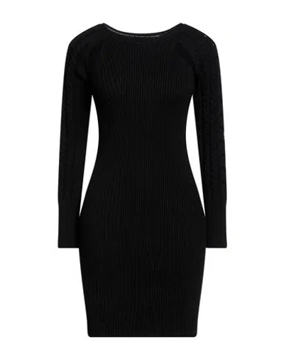 Pinko Woman Mini Dress Black Size M Viscose, Polyamide, Polyester