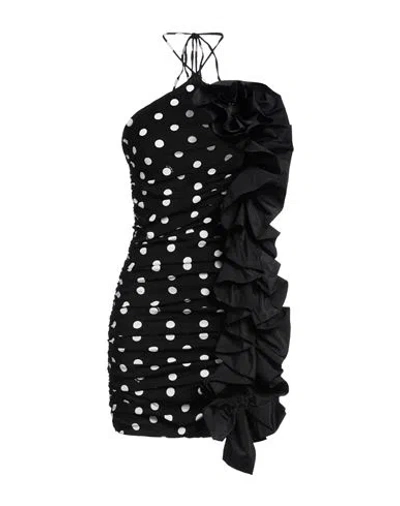 Pinko Woman Mini Dress Black Size S Viscose, Elastane, Polyester