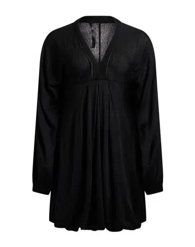 Pinko Woman Mini Dress Black Size Xs Acrylic, Virgin Wool, Silk, Polyamide