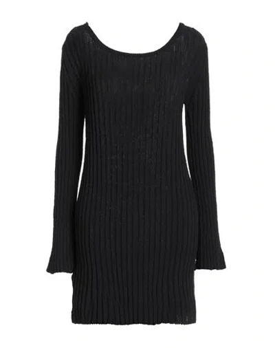 Pinko Woman Mini Dress Black Size Xs Cotton, Nylon