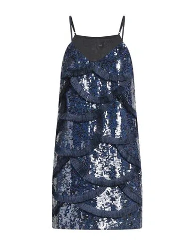 Pinko Woman Mini Dress Blue Size 10 Polyester