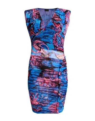 Pinko Woman Mini Dress Blue Size S Polyamide