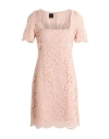 Pinko Woman Mini Dress Blush Size 10 Cotton, Polyamide, Viscose
