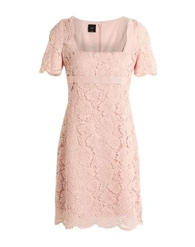 Pinko Woman Mini Dress Blush Size 10 Cotton, Polyamide, Viscose