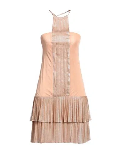 Pinko Woman Mini Dress Blush Size 6 Viscose, Polyester, Polyamide