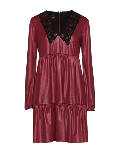 Pinko Short Dresses In Red