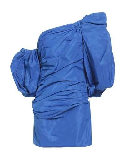 Pinko Woman Mini Dress Bright Blue Size 6 Polyester